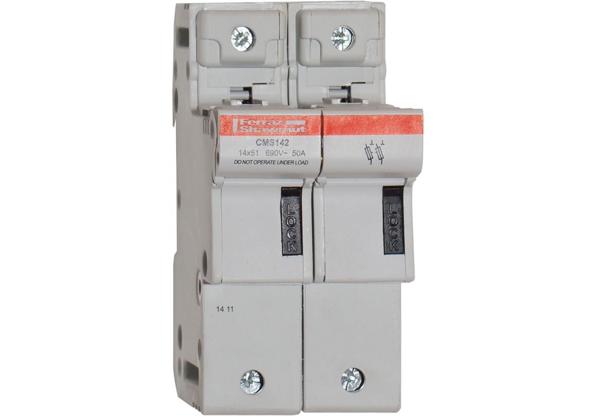 R331031 - modular fuse holder, IEC, 2P, 14x51, DIN rail mounting, IP20